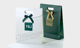 藝術(shù)紙手提袋,絲帶